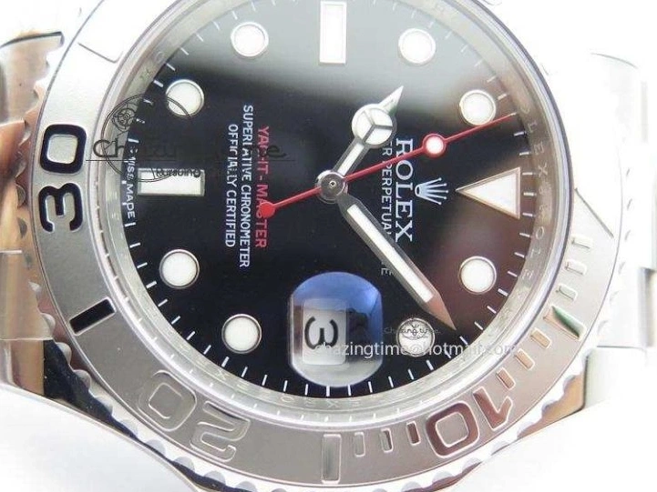 Edition 116622 Yacht-Master A2824 Noob Black Dial SS Best On Bracelet 0407